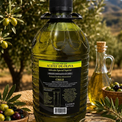 ACEITE DE OLIVA EXTRA-VIRGEN "VALLE DEL HUASCO" 3 Litros